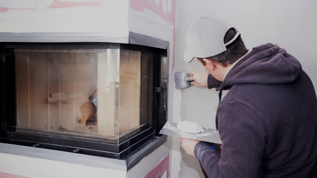 New gas fireplace installation service