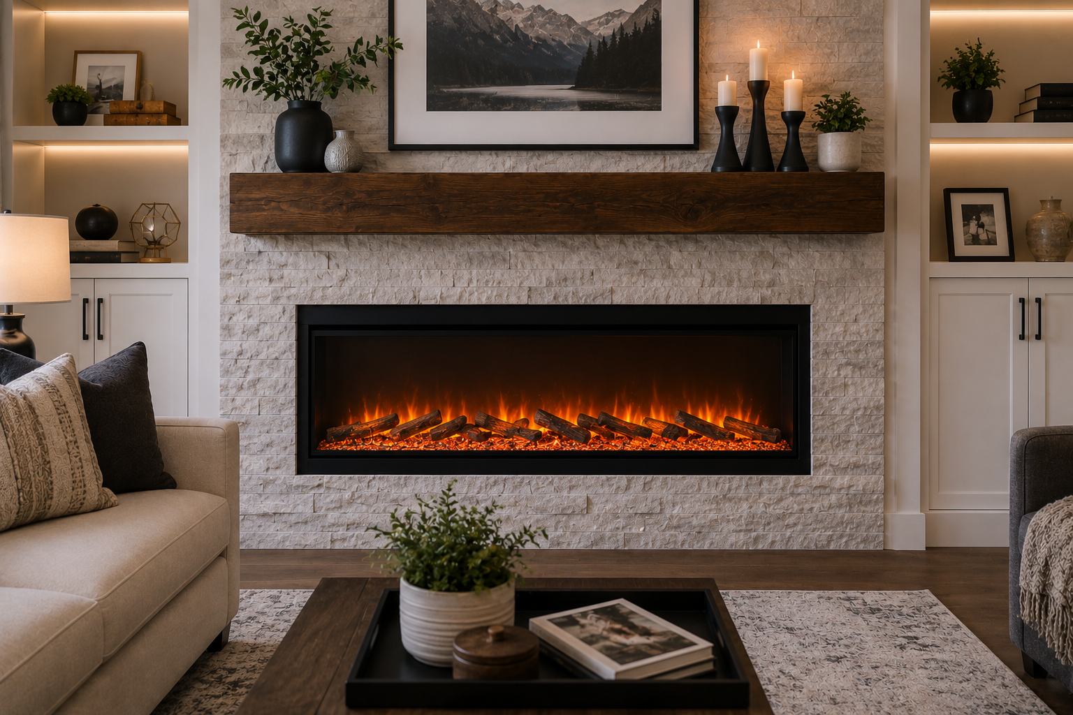 Electric fireplaces at New England Hearth and Home